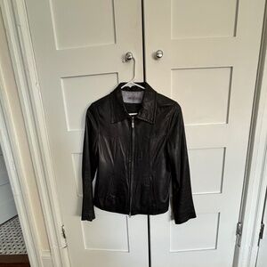 Guess Genuine Black Leather Jacket